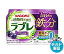 カゴメ 植物性乳酸菌ラブレ 1日分の鉄分 (80ml×3P)×6個入×(2ケース) チルド 冷蔵品| 送料無料 乳酸菌 ラブレ菌 糖質オフ プルーン 低カロリー