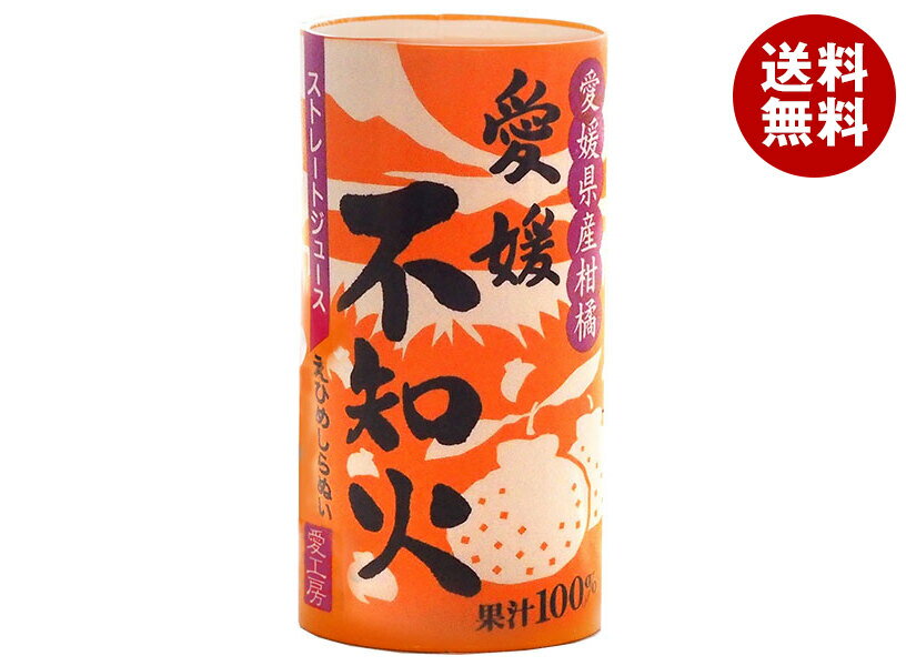 愛工房 愛媛不知火 125mlカートカン×30本入｜ 送料無料 果実飲料 果汁100% オレンジ 紙パック