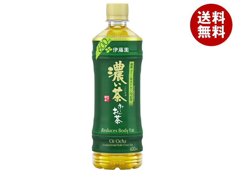 伊藤園 お～いお茶 濃い茶【手売り用】 600mlペットボトル×24本入×(2ケース)｜ 送料無料 おーいお茶 濃い味 緑茶 機能性表示食品のサムネイル