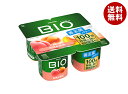 【送料無料・メーカー/問屋直送品・代引不可】【チルド(冷蔵)商品】ダノンジャパン ダノンビオ BIO 白桃&黄桃 (75g×4)×6個入| ダノン ヨーグルト ...