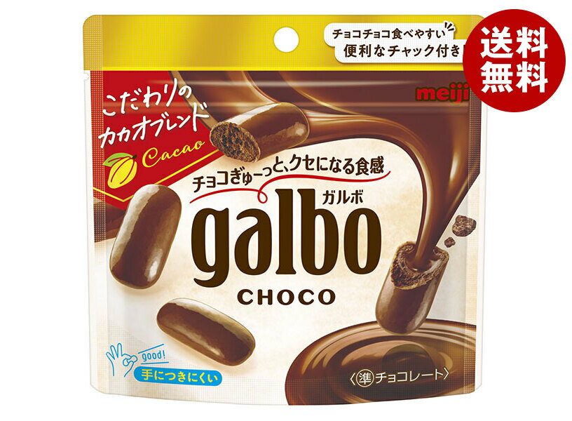 【1月28日(日)1時59分まで全品対象エントリー&購入でポイント5倍】明治 ガルボ チョコ 59gパウチ×8袋入｜ 送料無料 お菓子 チョコ 明治 ガルボ galboのサムネイル