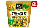 東洋水産 マルちゃん 食べるスープ 7種の野菜 鶏だし中華 25g×6個入×(2ケース)| 送料無料 インスタント スープ 即席 カップスープ