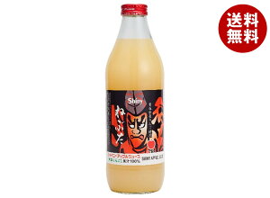 青森県りんごジュース シャイニー アップルジュース ねぶた 1L瓶×6本入| 送料無料 りんごジュース 林檎 1l 濃縮還元 果汁100%