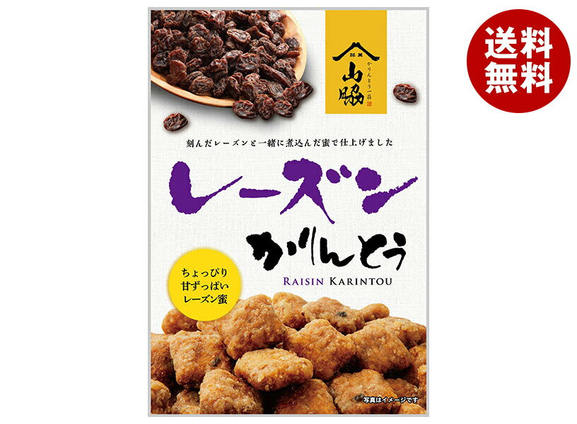 【送料無料・メーカー/問屋直送品・代引不可】山脇製菓 レーズンかりんとう 105g×12袋入｜ 和菓子 かりんとう レーズンのサムネイル