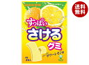 UHA味覚糖 すっぱいさけるグミ サワーレモン味 7枚×10袋入| 送料無料 お菓子 グミ れもん 檸檬