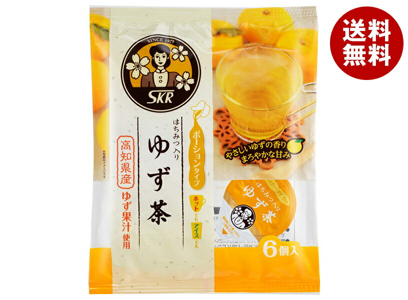 [ポイント5倍！6/27(金)1時59分まで全品対象エントリー&購入]サクラ食品工業 ゆず茶 ポーションタイプ (24g×6個)×12袋入×(2ケース)｜ 送料無料 柚子茶 希釈 ポーション はちみつ