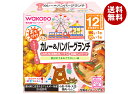 和光堂 BIGサイズの栄養マルシェ おでかけカレー&ハンバーグランチ 190g(110g+80g)×24個入×(2ケース)| 送料無料 ベビーフード お弁当 ランチ カレーライス ハンバーグ