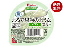 ハウス食品 やさしくラクケア まるで果物のようなゼリー メロン 60g×48個入| 送料無料 ケアフード ゼリー 果物 ラクケア デザート 区分3 介護食