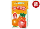 らくのうマザーズ フルーツミックス 250ml紙パック×24本入| 送料無料 ミックス 果汁 牛乳 乳酸 りんご オレンジ