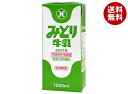 九州乳業 みどり牛乳 1000ml紙パック×12(6×2)本入| 送料無料 牛乳 乳酸 みどり ロングライフ 常温保存可