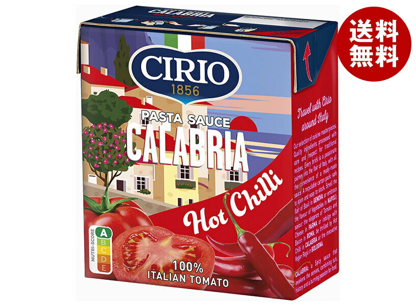 モンテ物産 チリオ パスタソース カラブリア トマト&唐辛子 340g紙パック×12個入｜ 送料無料 パスタソース イタリア 食材 イタリアントマト ニュートリスコア A