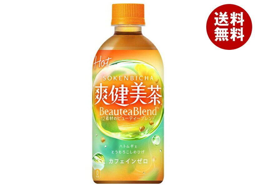 コカコーラ 【HOT用】爽健美茶 440mlペットボトル×24本入×(2ケース)｜ 送料無料 お茶 爽健美茶 カフェインレス HOT ホット 加温