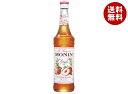 日仏貿易 モナン ピーチ・シロップ 700ml瓶×6本入×(2ケース)| 送料無料 シロップ ノンアルコール ノンアル カフェ フレーバー 割材 ピーチ モモ 桃