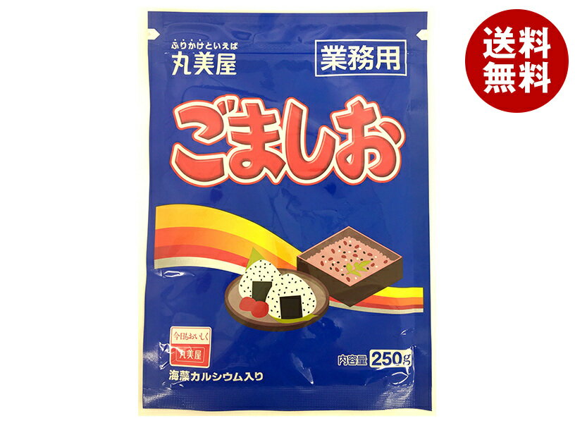 丸美屋 ごましお(業務用) 250g×1袋入×(2袋)｜ 送料無料 一般食品 調味料 ふりかけ 業務用 チャック