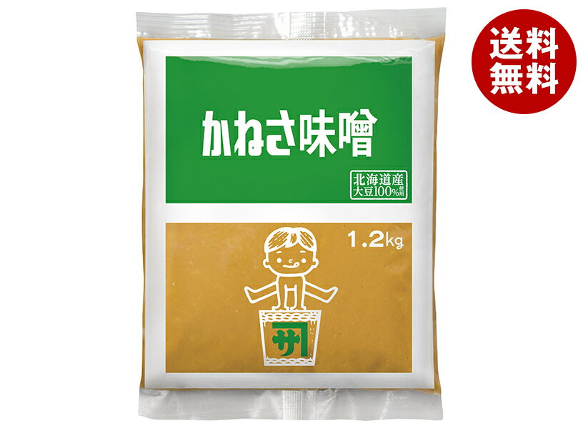 マルコメ かねさ味噌 1.2kg×8個入×(2ケース)｜ 送料無料 味噌 一般食品 調味料 まるこめ