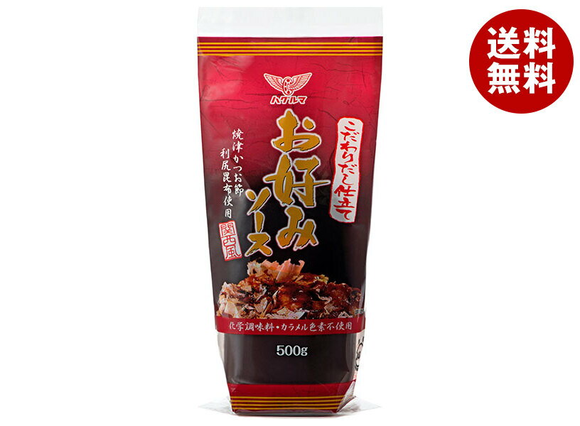 ハグルマ こだわりだし仕立て お好みソース 関西風 500g×12本入｜ 送料無料 調味料 業務用 ソース 濃厚
