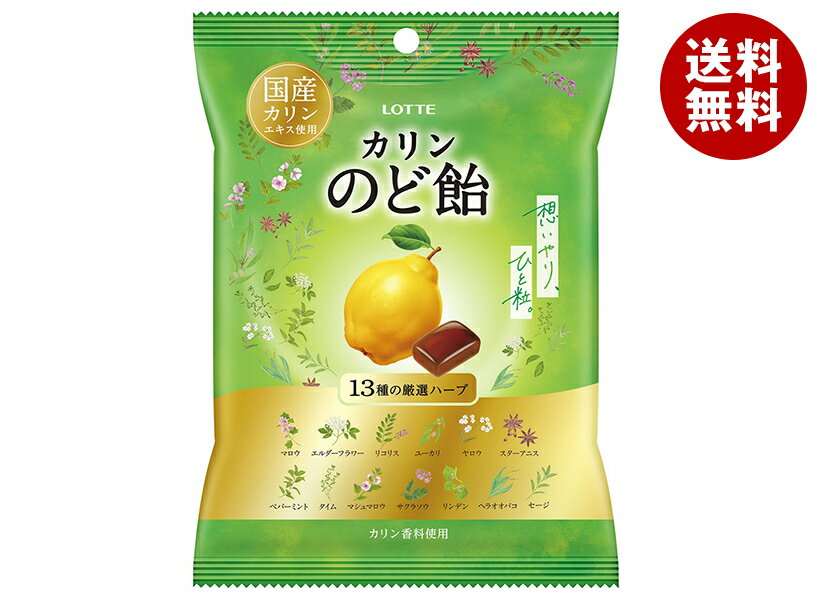 ロッテ のど飴 102g×10袋入 メーカー 問屋直送｜ 送料無料 お菓子 飴・キャンディー のどあめ カリンエ..