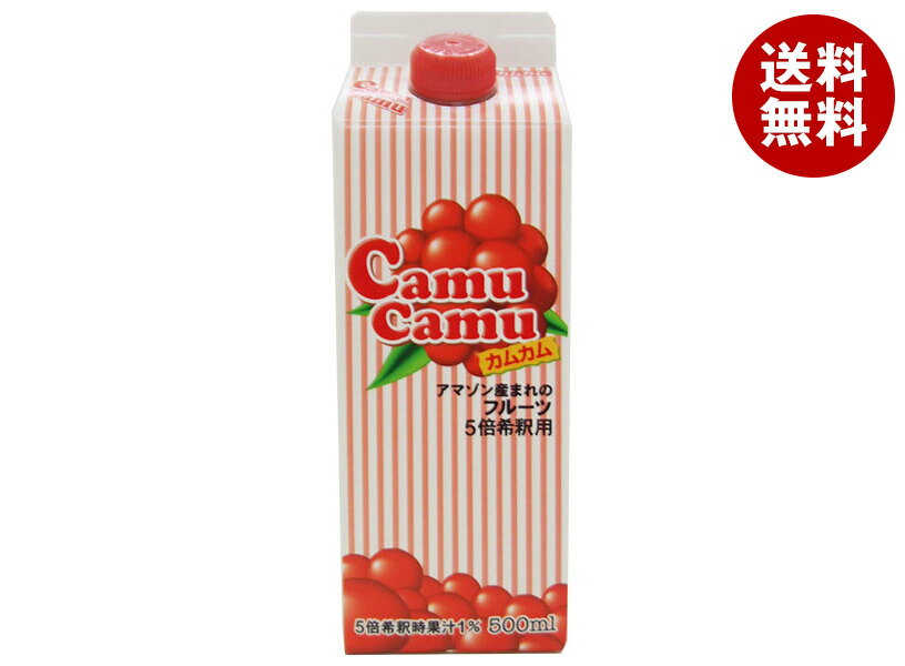 ジーエスフード GS カムカム 5倍希釈 500ml紙パック×12本入｜ 送料無料 果汁飲料 希釈用 カムカム CAMU..