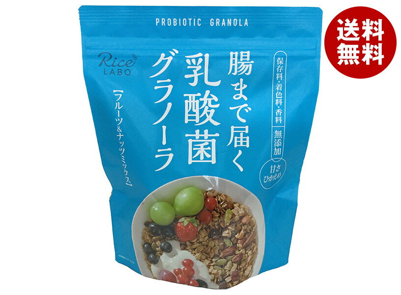 幸福米穀 腸まで届く乳酸菌グラノーラ 250g×15袋入｜ 送料無料 一般食品 健康食品 シリアル 袋 甘さひかえめ（楽天・MISONOYA楽天市場店）