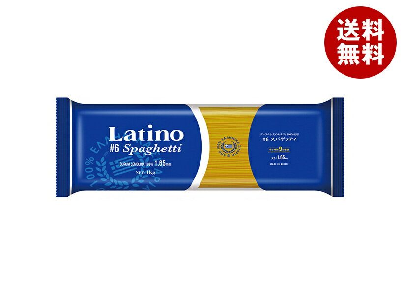 富永貿易 ラティーノ #6スパゲッティ 1kg×12袋入｜ 送料無料 スパゲッティ パスタ スパゲッティ 麺 乾麺 パスタ麺