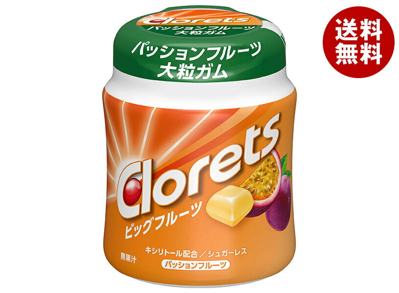モンデリーズ・ジャパン クロレッツ ビッグフルーツ パッションフルーツ ボトル 112g×6個入×(2ケース)｜ 送料無料 お菓子 ガム シュガーレス キシリトール配合 パッション