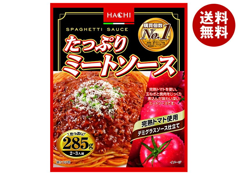 ハチ食品 たっぷりミートソース285 285g×20個入×(2ケース)｜ 送料無料 レトルト パスタ ソース パスタソース トマト スパゲティ