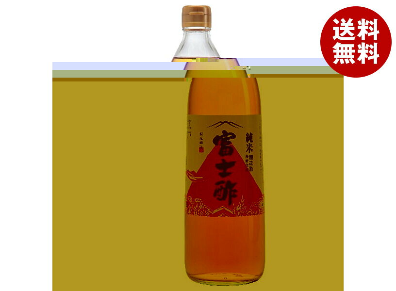 飯尾醸造 純米 富士酢 900ml瓶×12本入｜ 送料無料 調味料 酢 米 瓶 ビン
