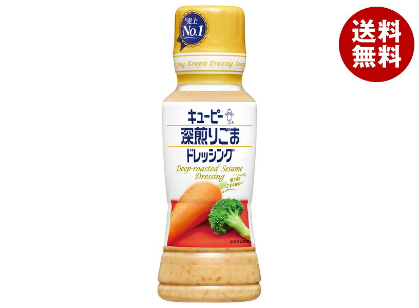 キューピー 深煎りごまドレッシング 180mlペットボトル×12本入×(2ケース)｜ 送料無料 調味料 食品 ドレッシング PET