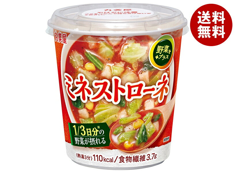 丸美屋 野菜をプラス ミネストローネ 31.6g×6個入｜ 送料無料 インスタント スープ 1/3日分の野菜 食物繊維 簡単ミネストローネ 具だくさん野菜たっぷり