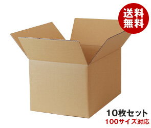 ダンボール箱(段ボール箱)10枚セット（外寸433mm×293mm×245mm　C5）｜ 送料無料 ダンボール　段ボール 100サイズ対応