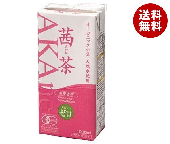 遠藤製餡 茜茶 1L紙パック×6本入｜ 送料無料 茶飲料 健康茶 無糖 ノンカロリー 有機JAS