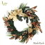 ꡼  ܥ ꡼ ꥹޥ Christmas Xmas Gold Ribbon&Leaf Wreath