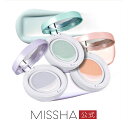 【SALE】MISSHA公式 ミシャ M クッションベース SPF50+ PA++++ ミント ピーチ ラベンダーCica配合化粧下地