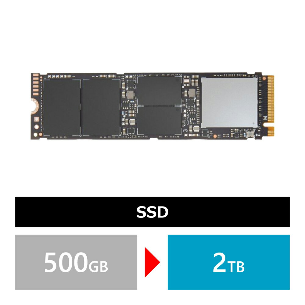 【同時購入オプション】【SSD】500GB → 2000GB 変更