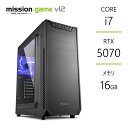 ゲーミングPC RTX5070 Core i7-12700F メモリ16GB SSD1TB B760 デスクトップ(2)