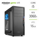 ゲーミングPC RTX3060Ti Core i5-14400F メモリ16GB SSD1TB B760 デスクトップ