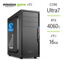 ゲーミングPC RTX4060Ti Core Ultra7 265F メモリ16GB SSD1TB B860 デスクトップ(2)