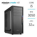 動画編集PC Core i5-12600K RTX3050 メモリ32GB SSD500GB Z790 サイドフロー空冷