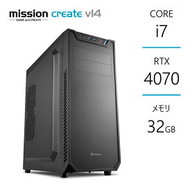 クリエイターPC Core i7-14700K RTX4070 メモリ32GB SSD1TB Z790 240mm水冷