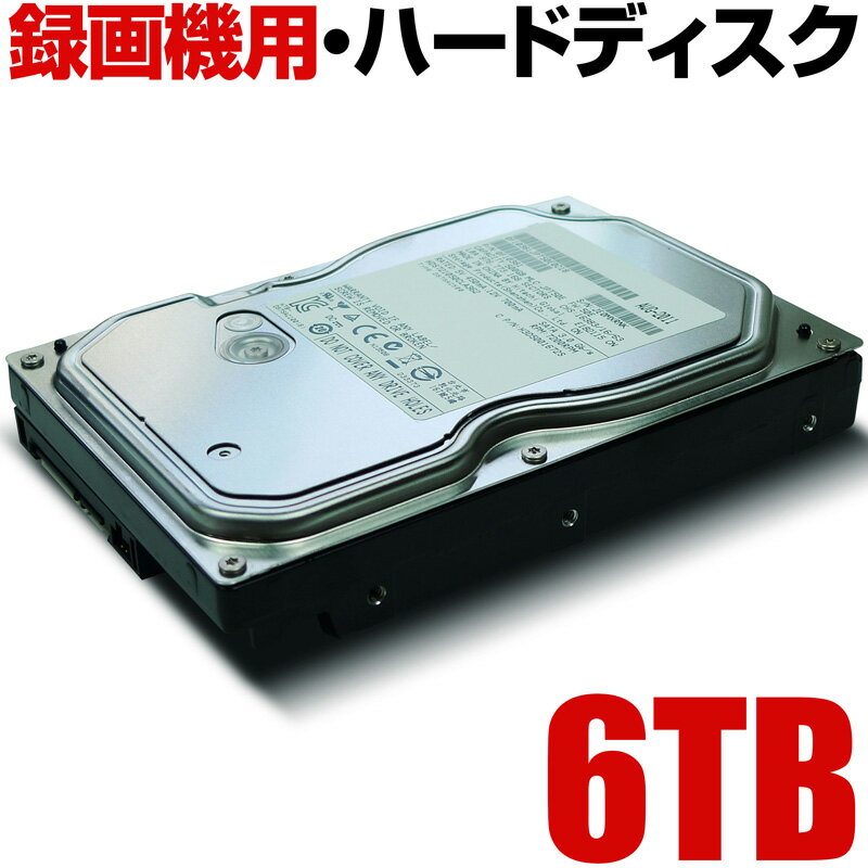 ウエスタンデジタル ハードディスク 防犯カメラ 録画 録画機 レコーダー 用 6000GB 6TB 家庭用 簡単 設置 種類 あります HDD