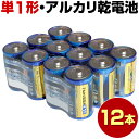 単一電池 12本 アルカリ 単一 単1 電池 乾電池 2本入り 6パック あわせ買い まとめ買い おすすめ 備蓄 防災 防災グッズ 長持ち 送料無料