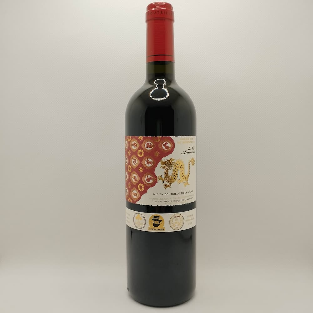 【干支】【辰年】干支ワイン レ ドゥーザニモ 2020（les 12 animaux） フランス ボルドー 赤ワイン フルボディ 750ml ワイン ギフト お歳暮 新年 ご挨拶