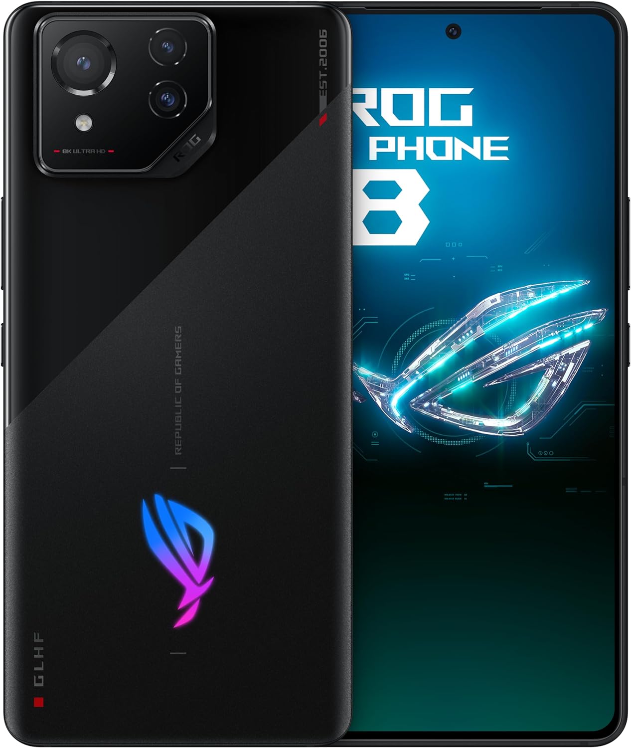 Asus ROG Phone 8 AI2401 Dual Sim 12GB RAM 256GB 5G 黒 中国版 グローバルROM SIMフリー ゲーミング スマホ 新品 本体 1年保証