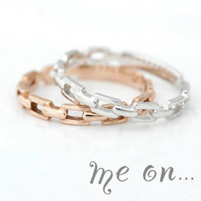 樂天商城 - 【メール便送料無料/代引き不可】★受注商品【me on...】【Chain of infinite】K10ゴールド・チェーンモチーフ・リング【81198】