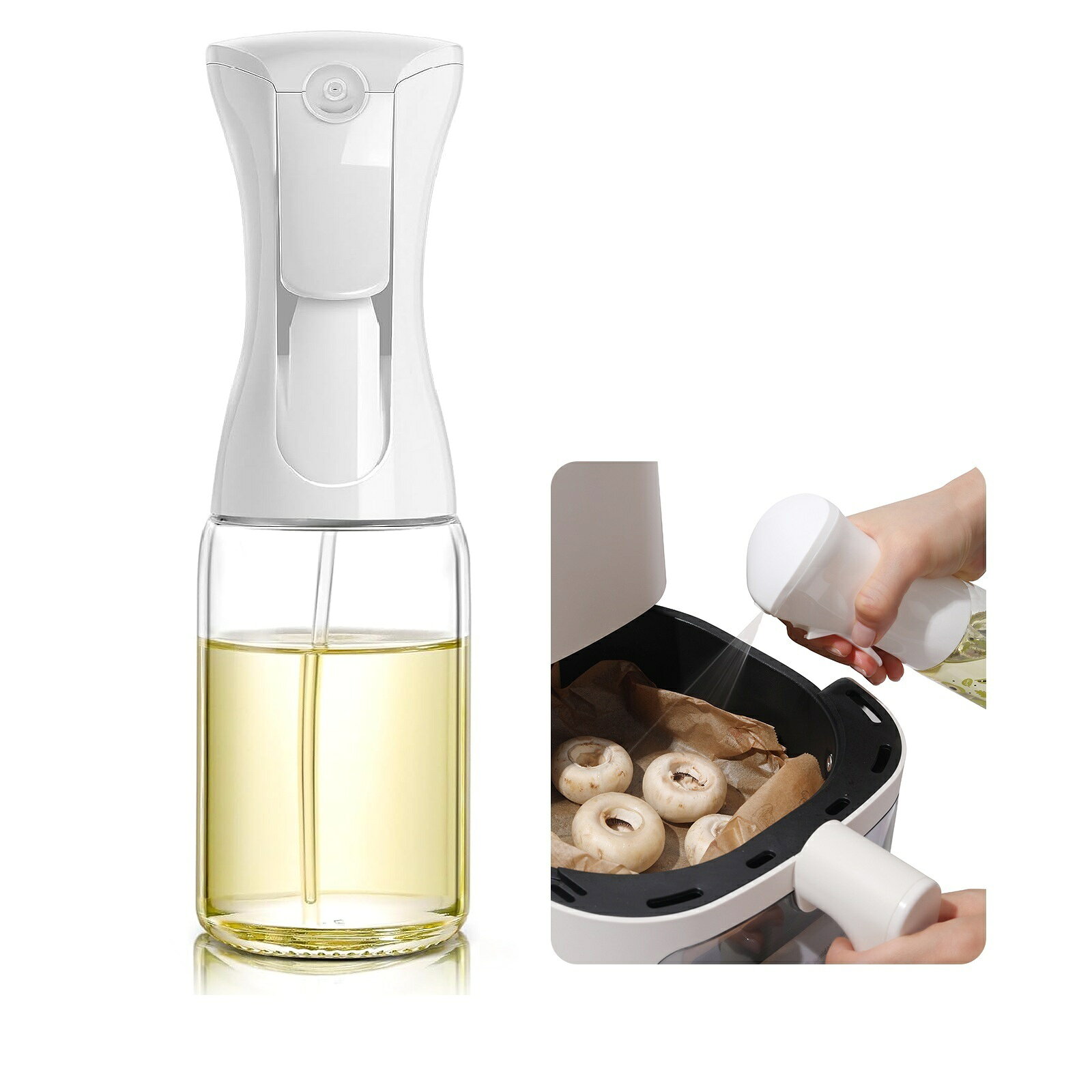 一位受賞☆ ミスティフィ 無地透明広口ガラス Mistifi 新型高機能オイルスプレー 家庭用 エアリーミスト..