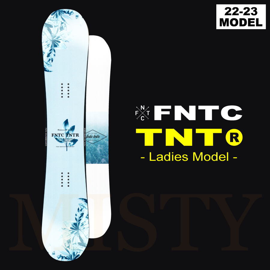 【早期予約】22-23 FNTC TNT-R (エフエヌティーシー) 139cm 143cm -Ladies Model- / 早期予約割引10%OFF / チューンナップ、ソールカバー、ケーブルロック付き (グラトリ スノーボード 板 ダブルキャンバー) 【送料無料】【代引手数料無料】【日本正規品】