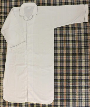【50枚セット】リネン対応 T/C65/35 ビッグワッフル生地 シャツ型ガウン【業務用】男女兼用】【館内着】【フリーサイズ】【エステ】【前開き】【部屋着】