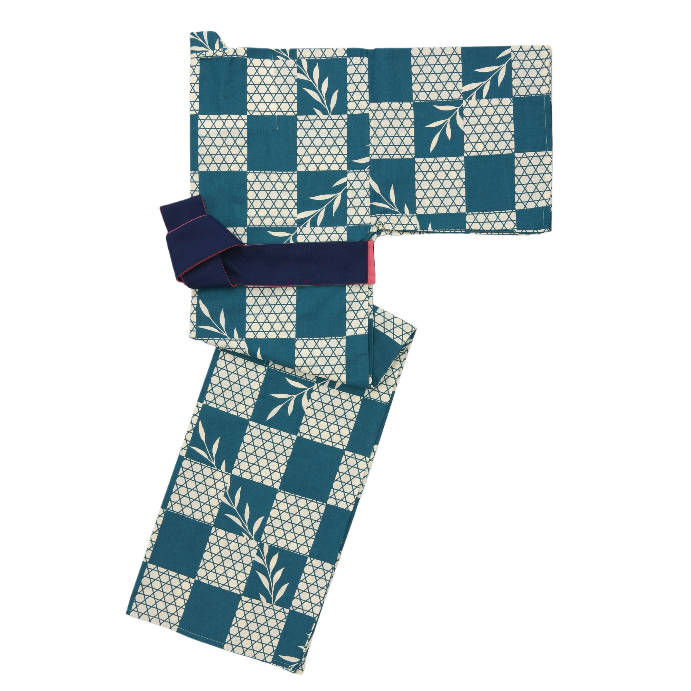 【5枚/20枚/50枚セット】【浴衣のみ】和みシリーズ 【籠目柳柄】旅館ゆかた【男女兼用】【色浴衣】【おしゃれ浴衣】【部屋着】【ルームウェア】【レトロ】【モダン】【和風】【温泉旅館】【ホテルリゾート】【スーパー銭湯】【リネンサプライ対応】