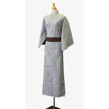 【10枚セット】日本製 仕立浴衣 白と紺 ダイワたてかん柄【寝巻き浴衣】【業務用】