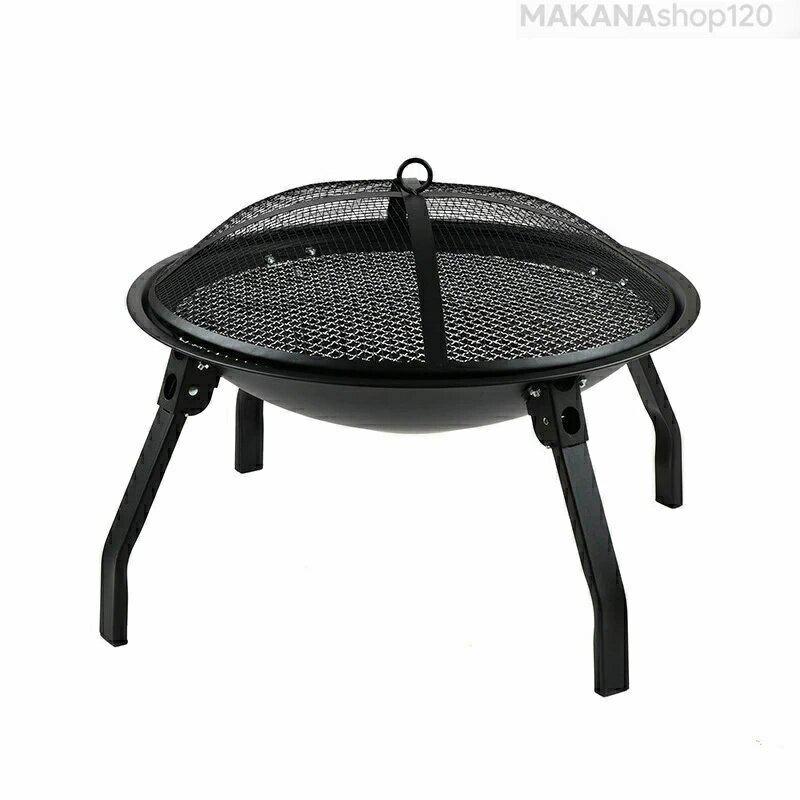 商品説明 【基本仕様】 寸法：直径55センチ、高さ28センチ、蓋つきの高さ48センチ。パッケージ内容：ストーブ+デスクトップカバー+収納袋+防火メッシュカバー+バーベキューメッシュプレート+木炭メッシュプレート+フック+メッシュを拾うクリップ。 【高品質素材】 バーベキューグリルは全鋼素材で作られており、耐久性が高く、変形しにくく、寒さや熱に強いです。 高温耐性のあるプラスチックのスプレーと慎重な設計により、ストーブの安定性が保証されます。 【折りたたみ可能な脚部】 この炭火ストーブの4本の脚は折りたたみ可能で、簡単に設置でき、車に収納しやすくなっています。 【多目的の使用】 バーベキュー：このストーブで焼肉、ロパルタ、鶏の串焼き、たこ焼きなど、さまざまな人気のある食品を調理できます。お茶を沸かす：囲炉裏の周りで座り、お茶を楽しみながら火を囲んで、楽しい午後のひとときを過ごすことができます。保温：キャンプストーブとして使用することで、高効率の暖房ができ、熱量が集中し、寒冷な環境での使用に適しています。テーブルとして使用：テーブルカバーをかけるだけで、テーブルとして使用でき、物を置いたり、防塵および雨から守ることができます。 【多用途の使用】 旅行、キャンプ、釣り、登山などのアウトドアアクティビティに参加する際には、この篝火ストーブを持参できます。屋外でバーベキューを楽しむ場合にも利用できます。ただし、木炭を使用する際は注意が必要です。2-5人の家庭に適しています。 私たちの製品に注目していただきありがとうございます。優れたサービスはあなたを失望させません